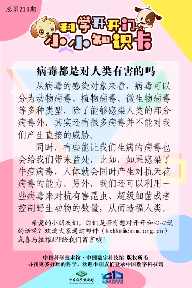 病毒;人类;有害