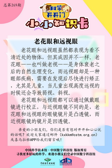 老花眼,远视眼,老花眼和远视眼的区别